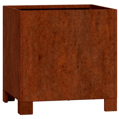 vidaXL Planters with Legs 2 pcs Rusty 30x30x30 cm Corten Steel