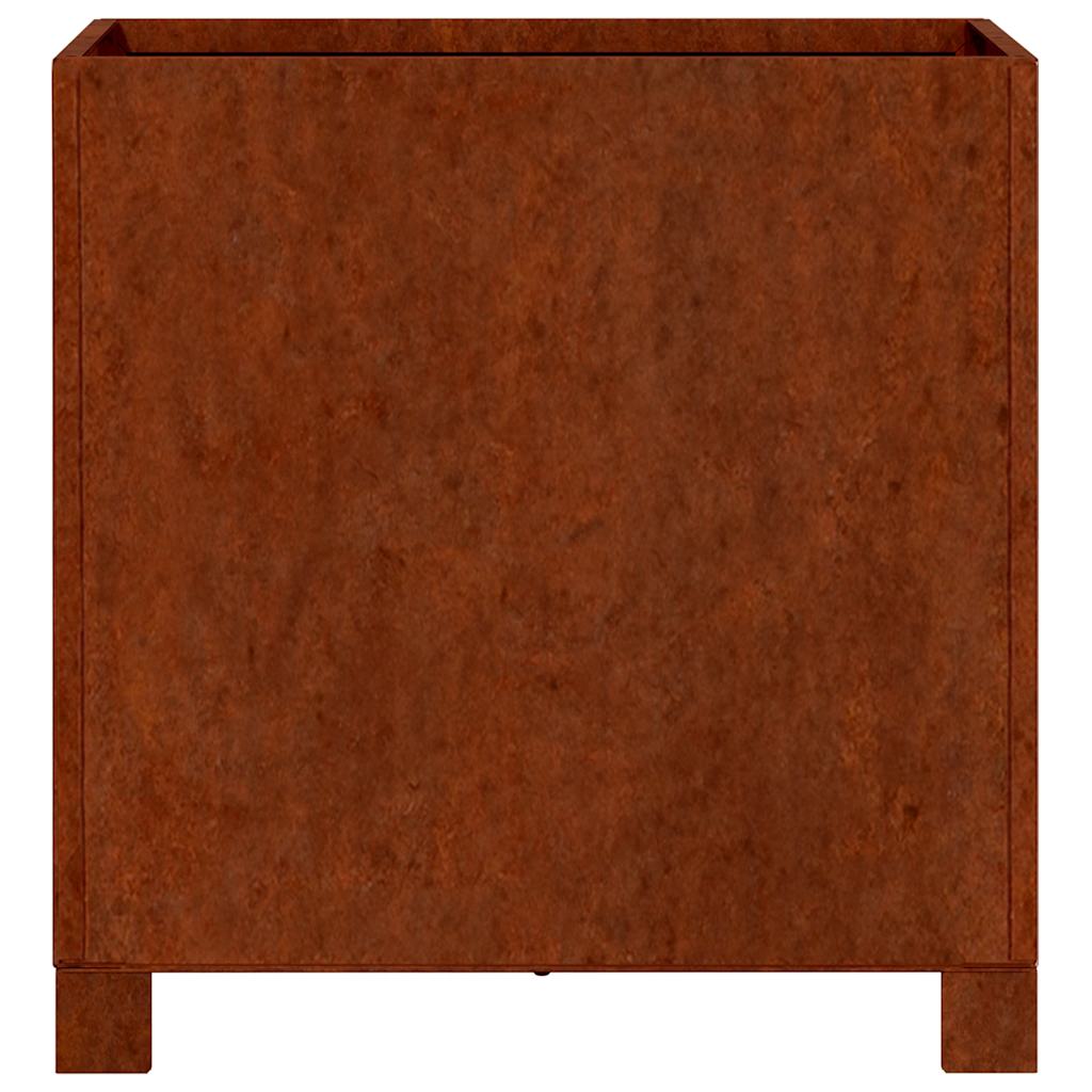 vidaXL Planter with Legs Rusty 40x40x40 cm Corten Steel