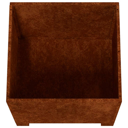 vidaXL Planter with Legs Rusty 40x40x40 cm Corten Steel
