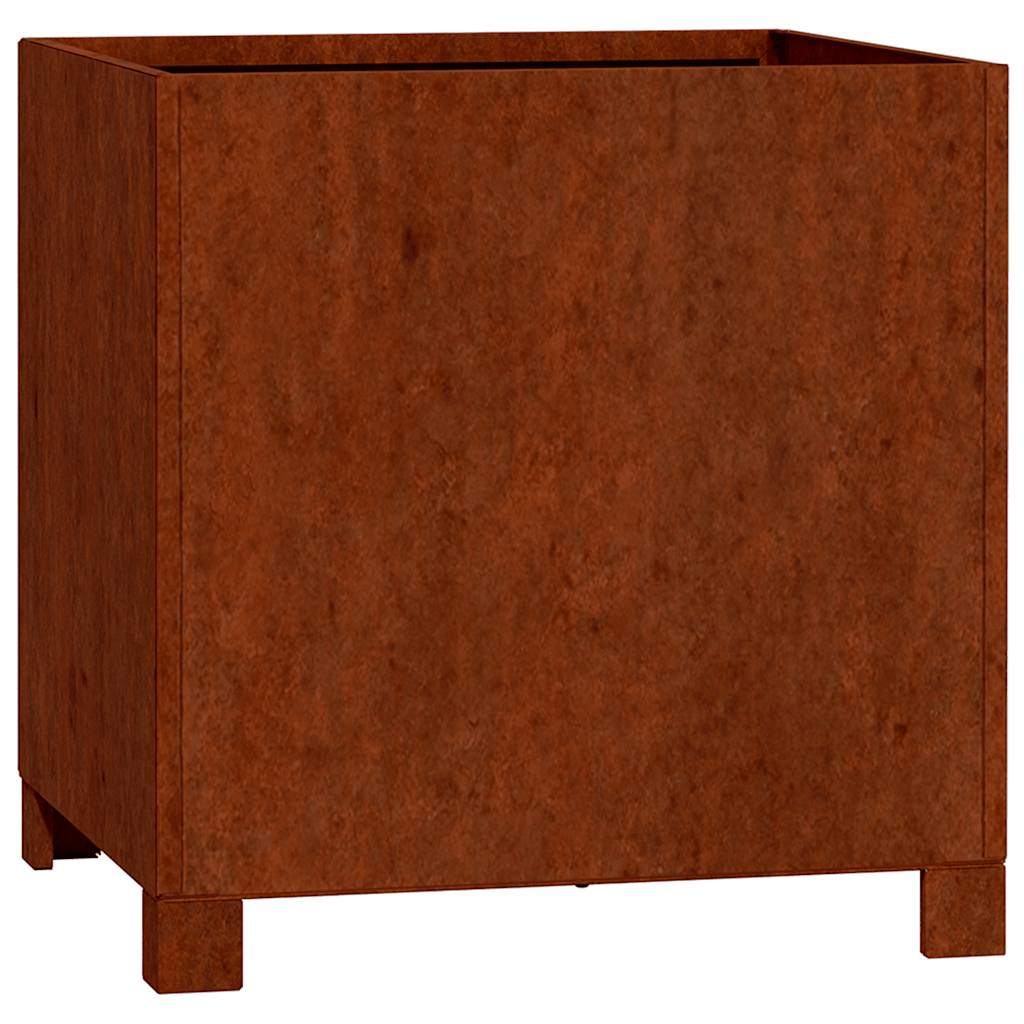 vidaXL Planters with Legs 2 pcs Rusty 40x40x40 cm Corten Steel