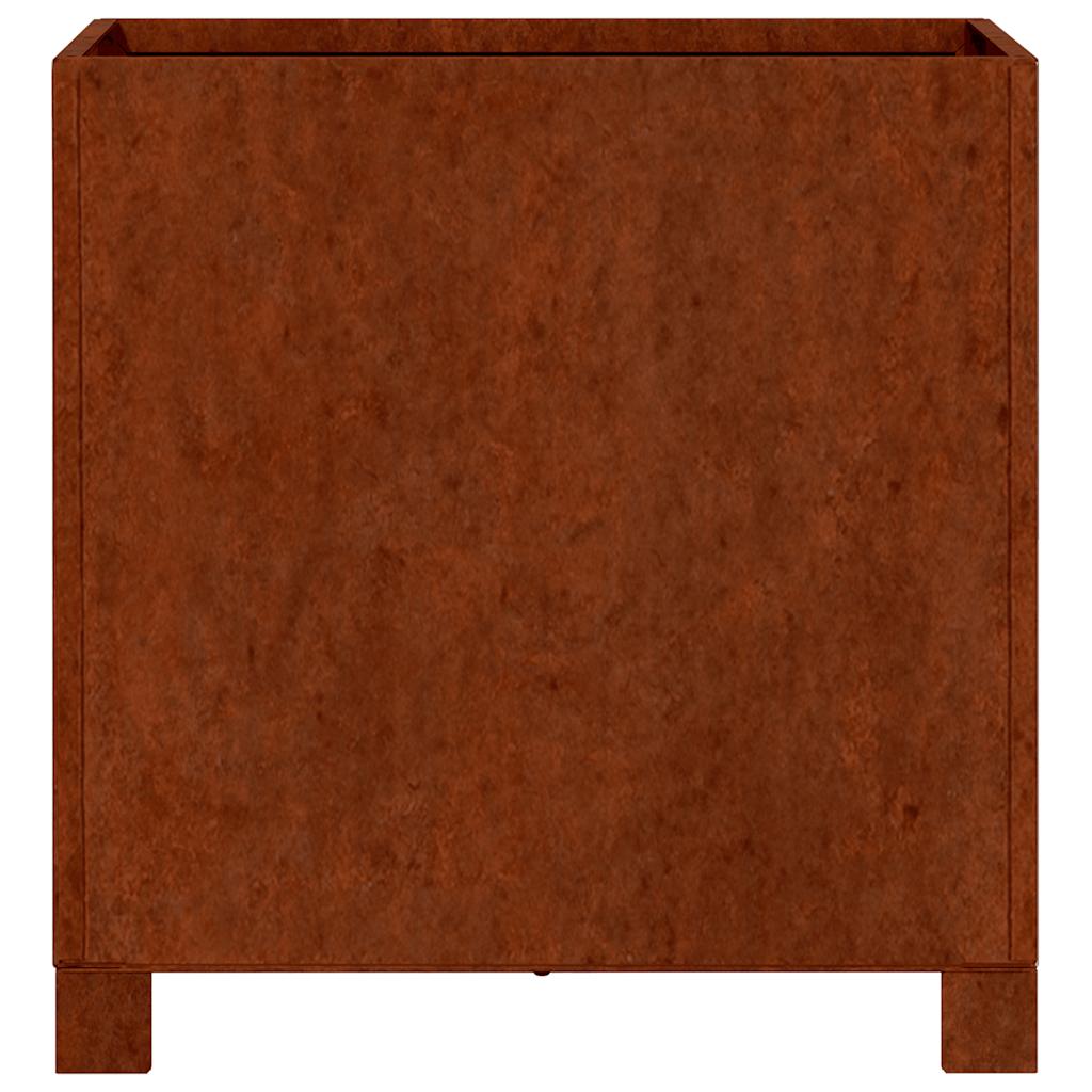 vidaXL Planters with Legs 2 pcs Rusty 40x40x40 cm Corten Steel