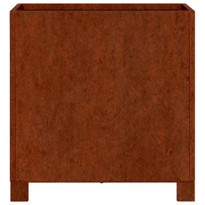vidaXL Planters with Legs 2 pcs Rusty 40x40x40 cm Corten Steel