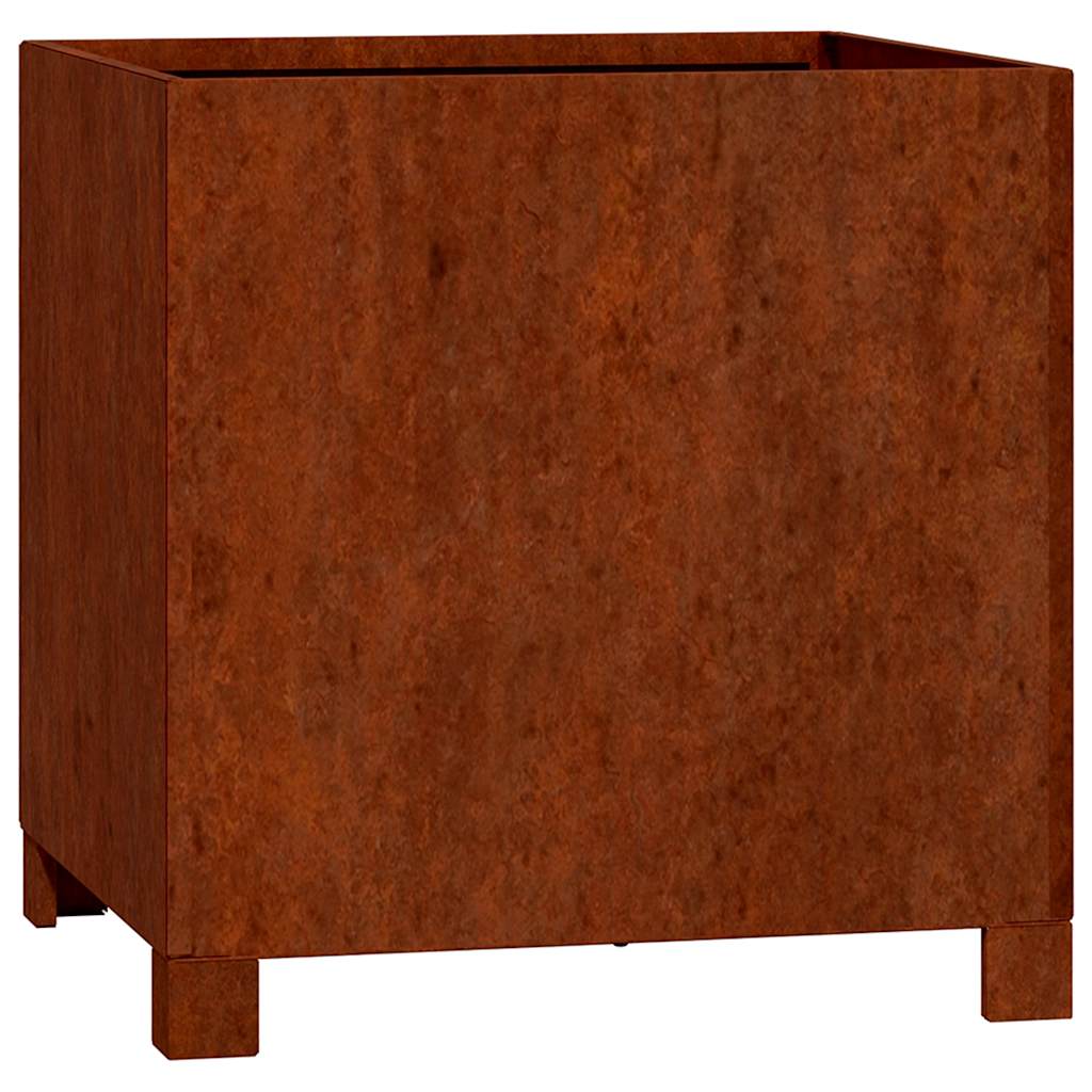 vidaXL Planters with Legs 2 pcs Rusty 40x40x40 cm Corten Steel
