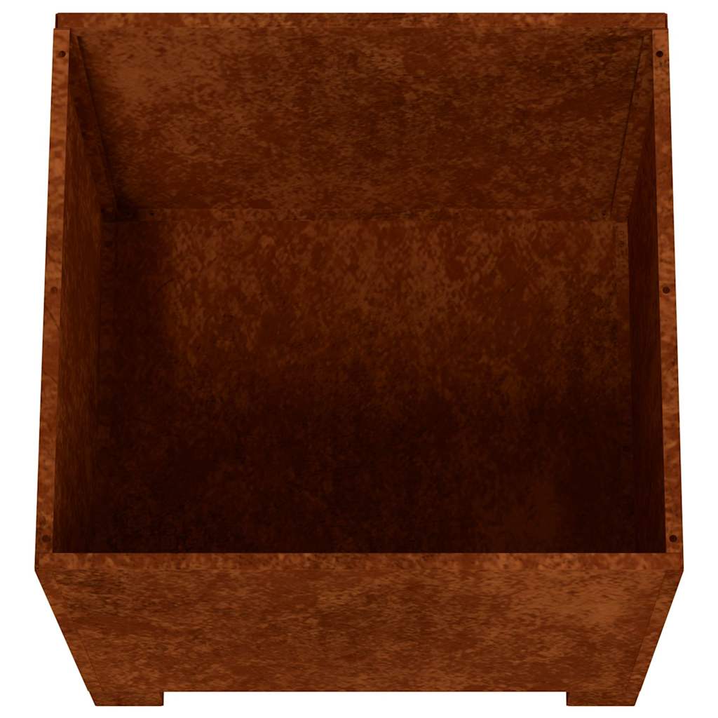 vidaXL Planters with Legs 2 pcs Rusty 40x40x40 cm Corten Steel