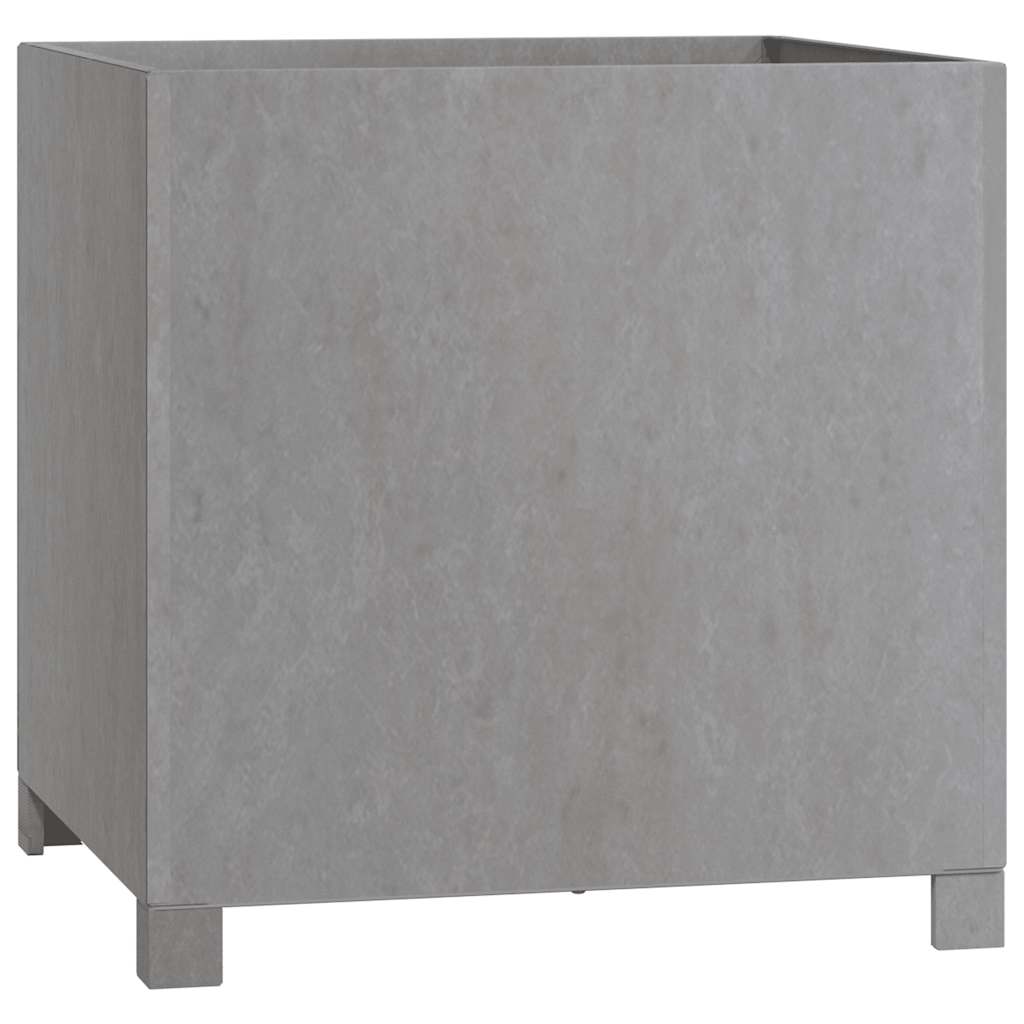 vidaXL Planter with Legs Rusty 50x50x50 cm Corten Steel