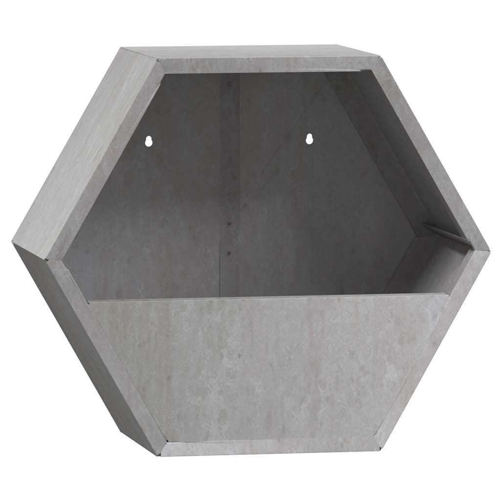 vidaXL Wall Planters 2 pcs Rusty Corten Steel 30x10x25 cm