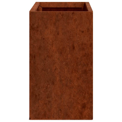 vidaXL Wall Planters 2 pcs Rusty Corten Steel 53x10x17 cm