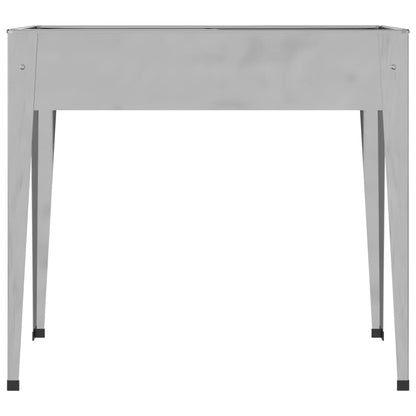 vidaXL Garden Planters 2 pcs Galvanised Steel