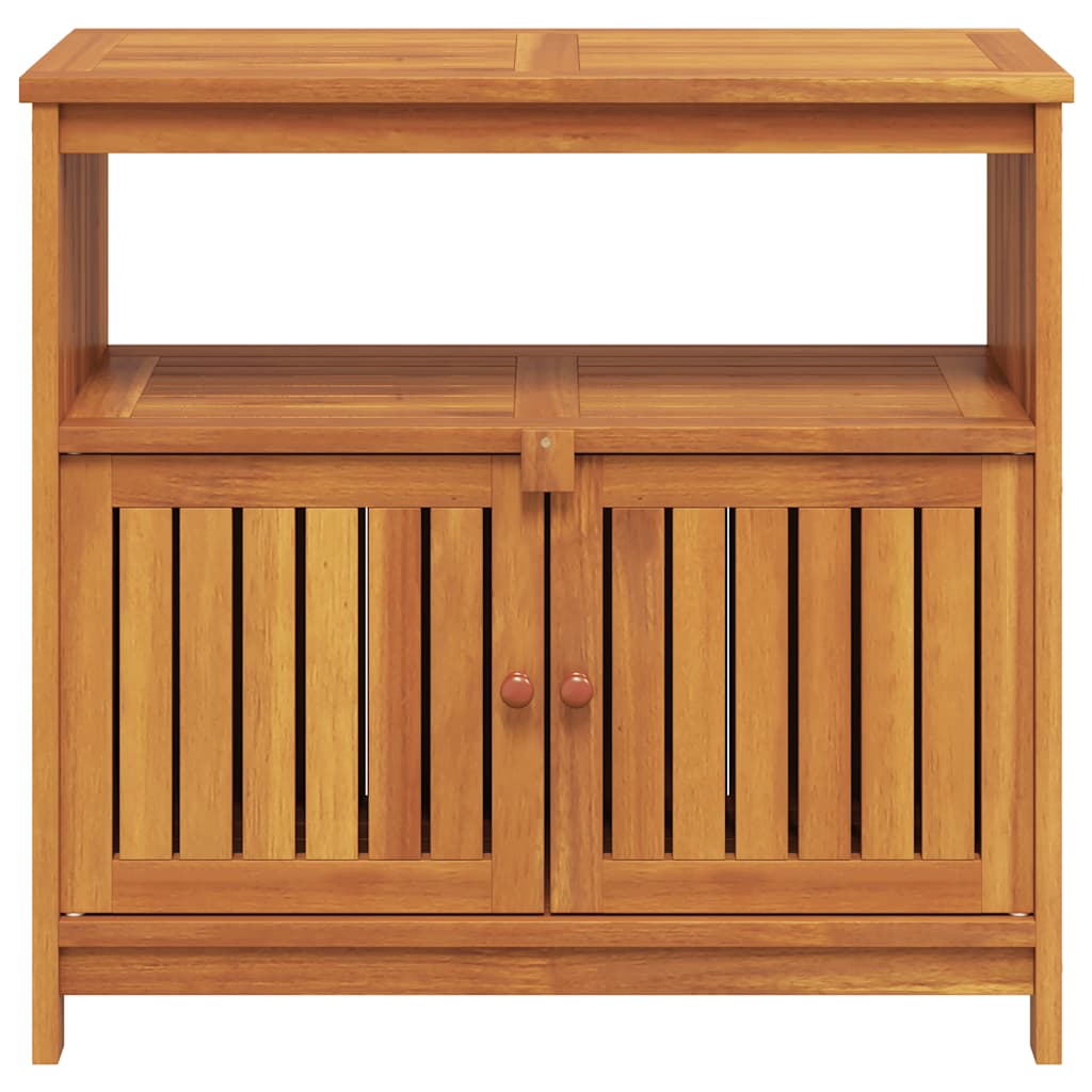 vidaXL Garden Console Table 80x35x75 cm Solid Wood Acacia