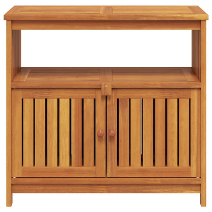 vidaXL Garden Console Table 80x35x75 cm Solid Wood Acacia