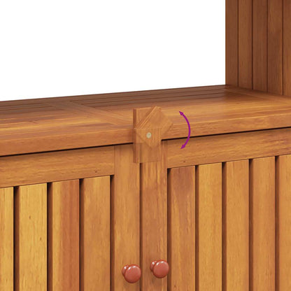vidaXL Garden Console Table 80x35x75 cm Solid Wood Acacia