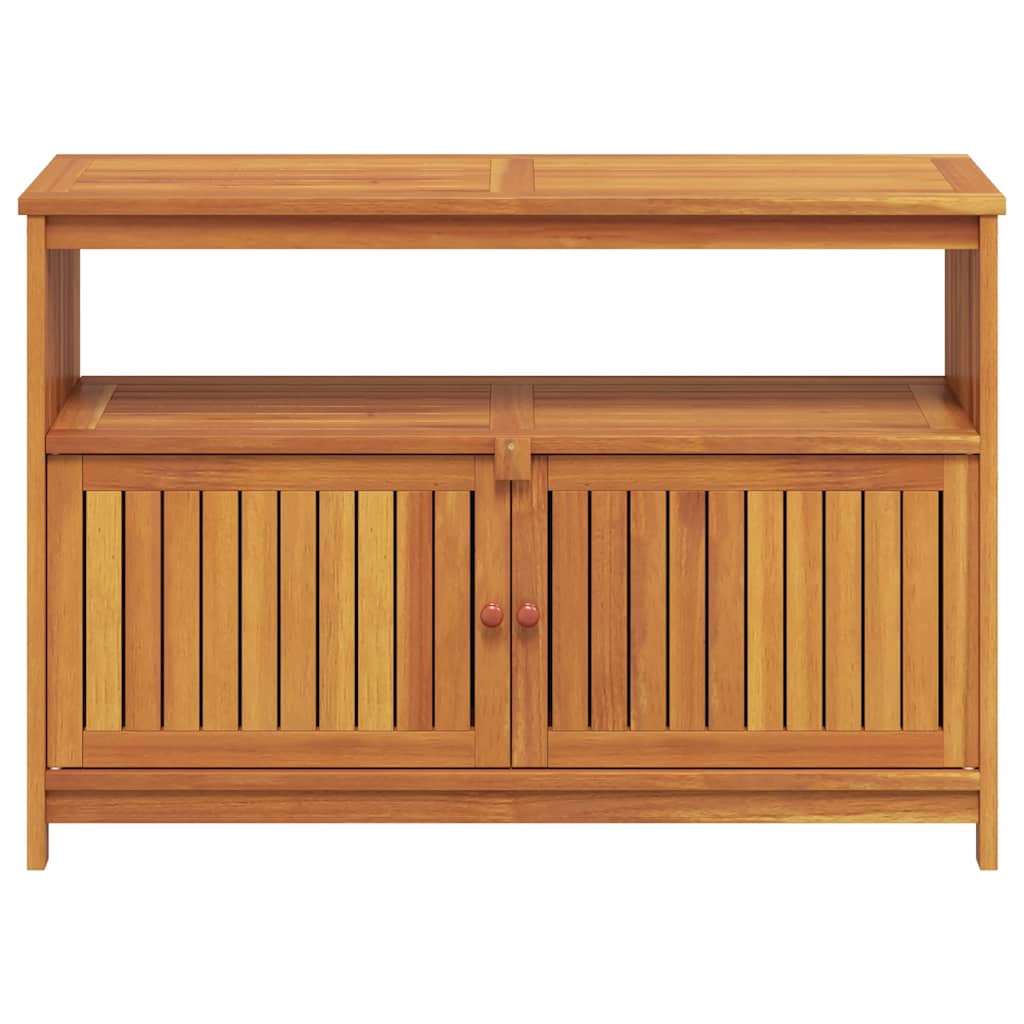 vidaXL Garden Console Table 110x35x75 cm Solid Wood Acacia