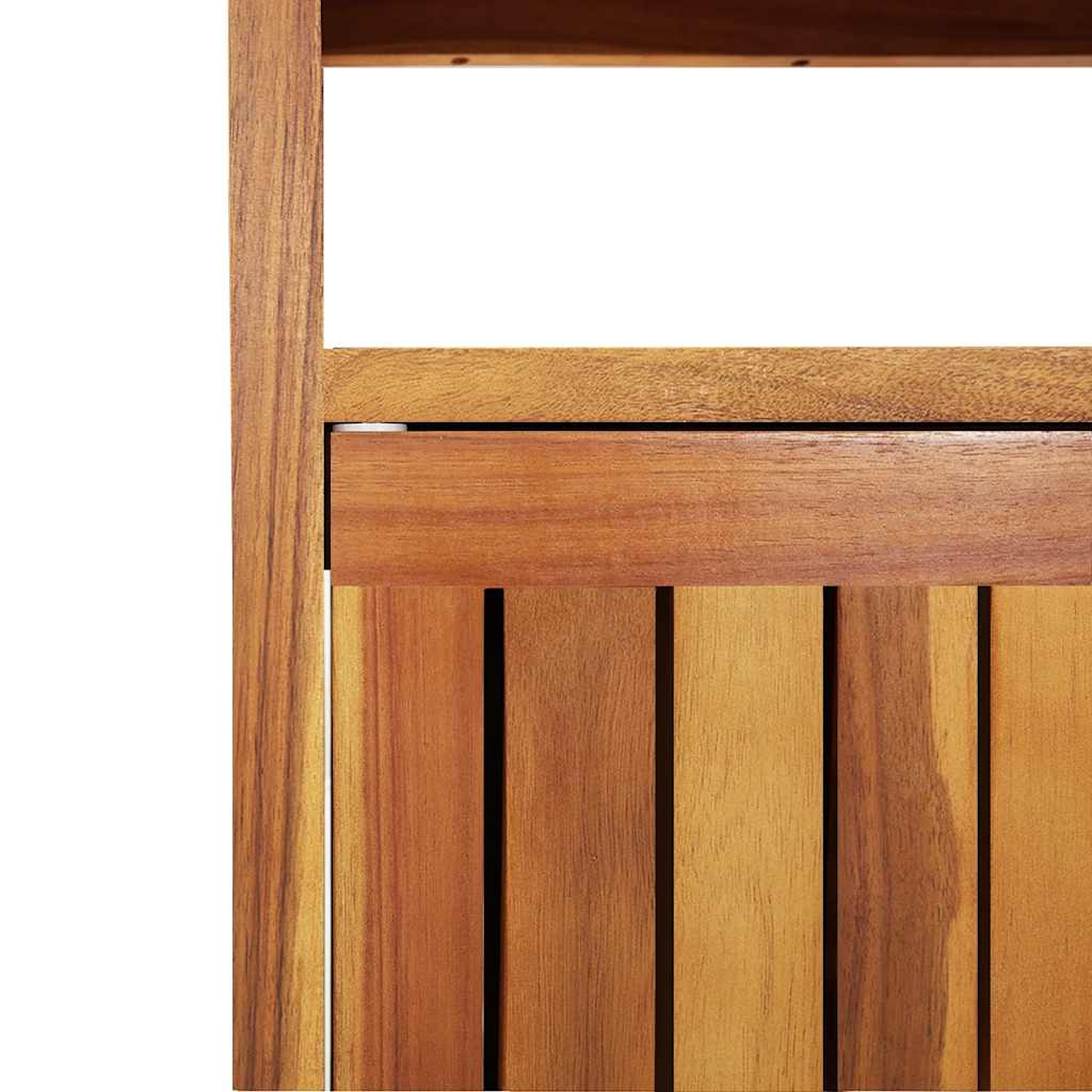 vidaXL Garden Console Table 110x35x75 cm Solid Wood Acacia