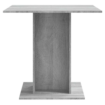 vidaXL Dining Table Grey Sonoma 80x80x75 cm Engineered Wood