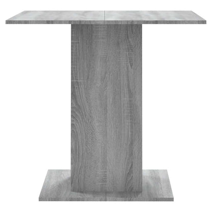 vidaXL Dining Table Grey Sonoma 80x80x75 cm Engineered Wood
