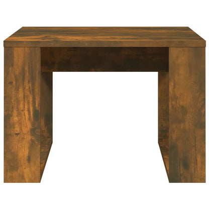 vidaXL Side Table Smoked Oak 50x50x35 cm Engineered Wood