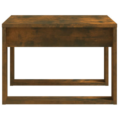 vidaXL Side Table Smoked Oak 50x50x35 cm Engineered Wood