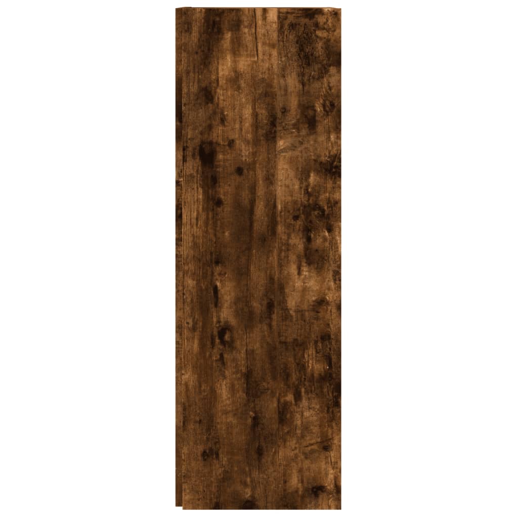 vidaXL Corner Cabinet Smoked Oak 33x33x100 cm Engineered Wood