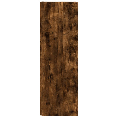 vidaXL Corner Cabinet Smoked Oak 33x33x100 cm Engineered Wood