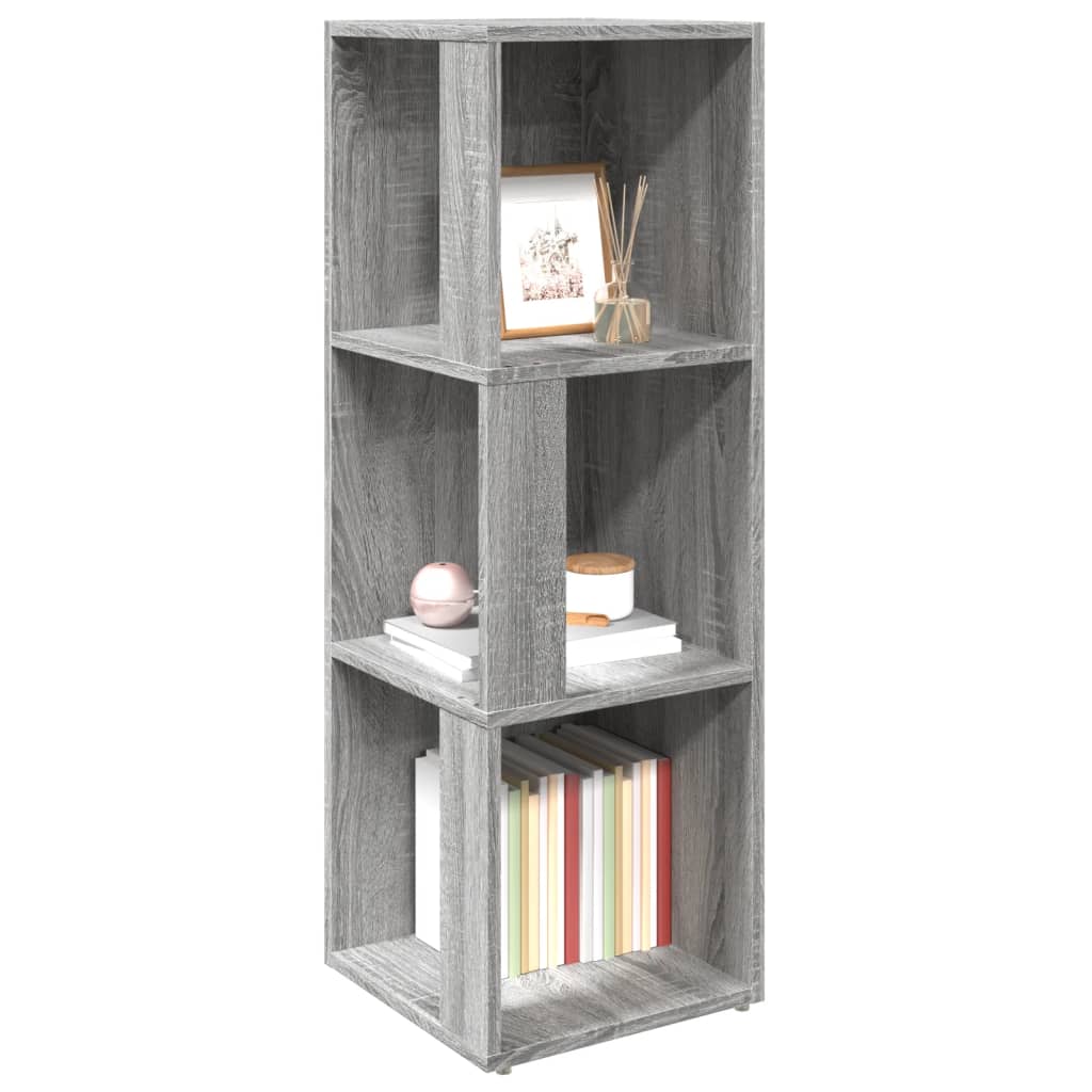 vidaXL Corner Cabinet Grey Sonoma 33x33x100 cm Engineered Wood