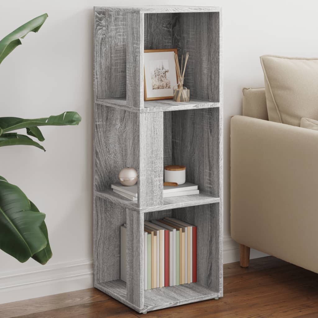 vidaXL Corner Cabinet Grey Sonoma 33x33x100 cm Engineered Wood