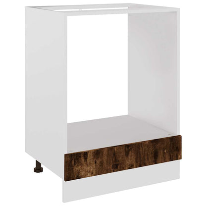 vidaXL Oven Cabinet Lyon Smoked Oak 60x46x81.5 cm Engineered Wood