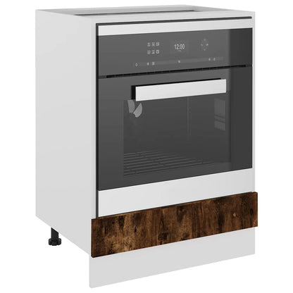 vidaXL Oven Cabinet "Lyon" Smoked Oak 60x46x81,5 cm Engineered Wood