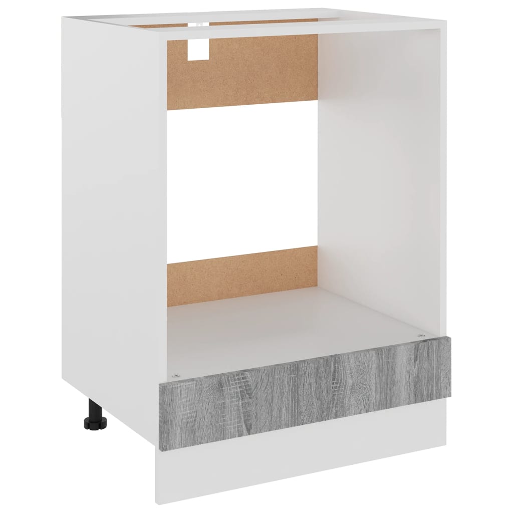 vidaXL Oven Cabinet Lyon Grey Sonoma 60x46x81.5 cm Engineered Wood