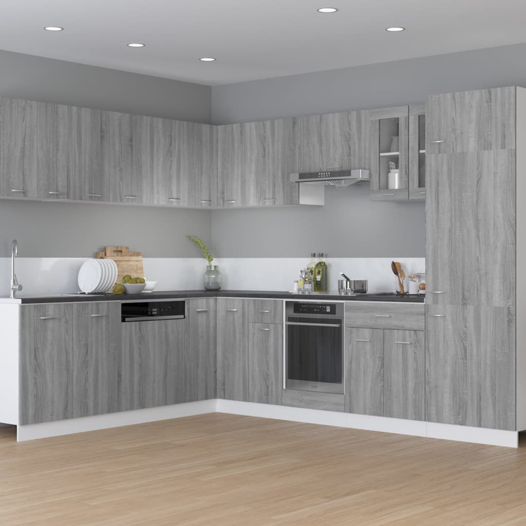 vidaXL Oven Cabinet Lyon Grey Sonoma 60x46x81.5 cm Engineered Wood
