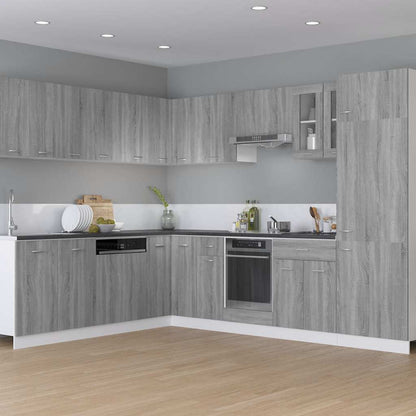 vidaXL Oven Cabinet "Lyon" Grey Sonoma 60x46x81,5 cm Engineered Wood