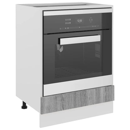 vidaXL Oven Cabinet "Lyon" Grey Sonoma 60x46x81,5 cm Engineered Wood