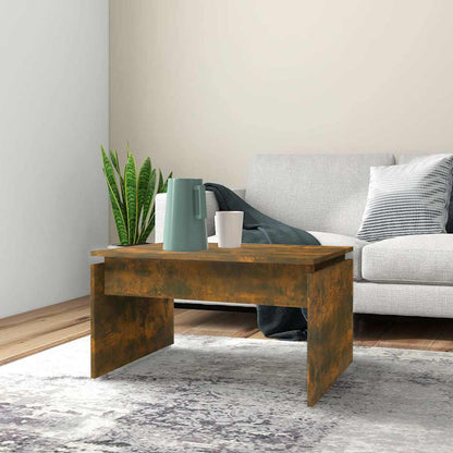 vidaXL Coffee Table Smoked Oak 68x50x38 cm Engineered Wood