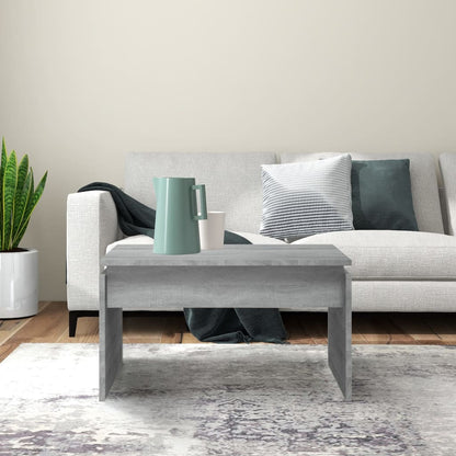 vidaXL Coffee Table Grey Sonoma 68x50x38 cm Engineered Wood