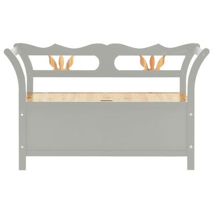 vidaXL Bench Grey 107x45x75.5 cm Solid Wood Fir
