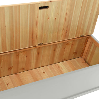 vidaXL Bench Grey 107x45x75.5 cm Solid Wood Fir
