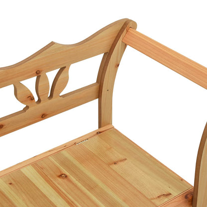 vidaXL Bench 107x45x75.5 cm Solid Wood Fir