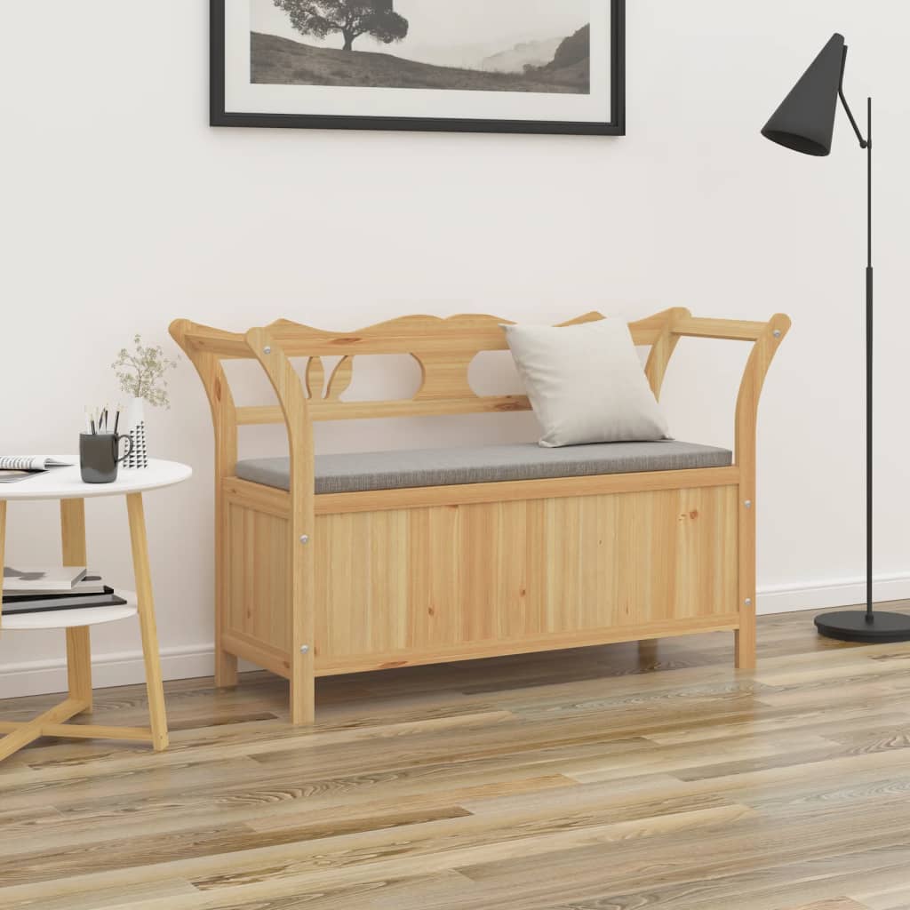 vidaXL Bench 107x45x75.5 cm Solid Wood Fir