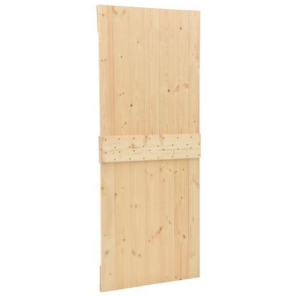 vidaXL Door NARVIK Natural 80 x 210 cm Solid Pine Wood