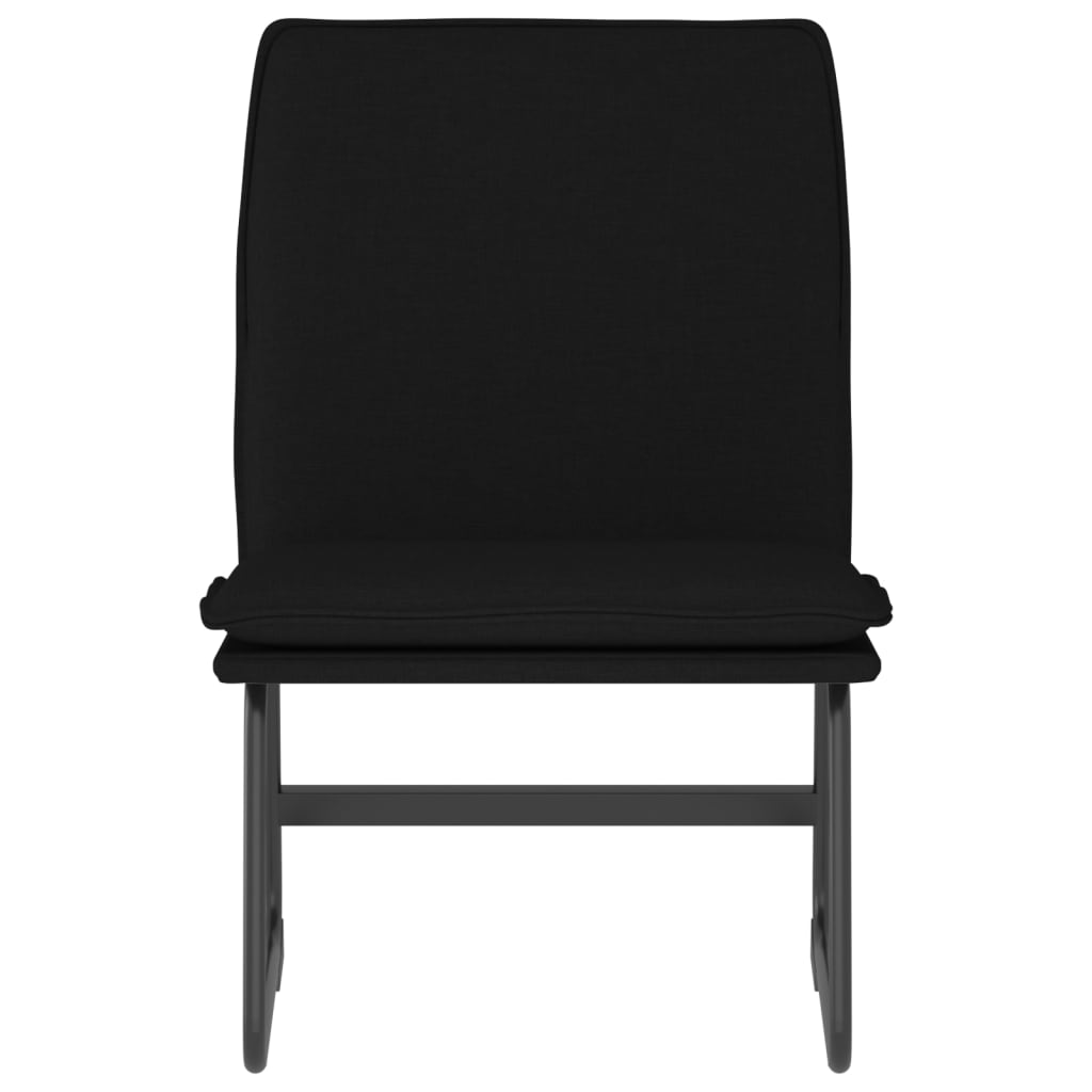vidaXL Lounge Chair Black 52x75x76 cm Fabric