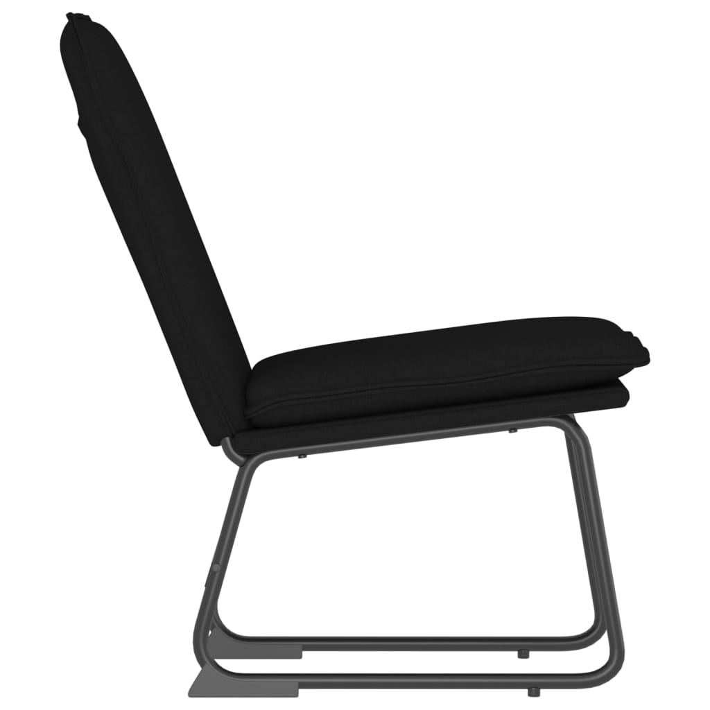 vidaXL Lounge Chair Black 52x75x76 cm Fabric