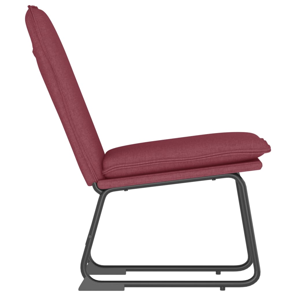vidaXL Lounge Chair Wine Red 52x75x76 cm Fabric