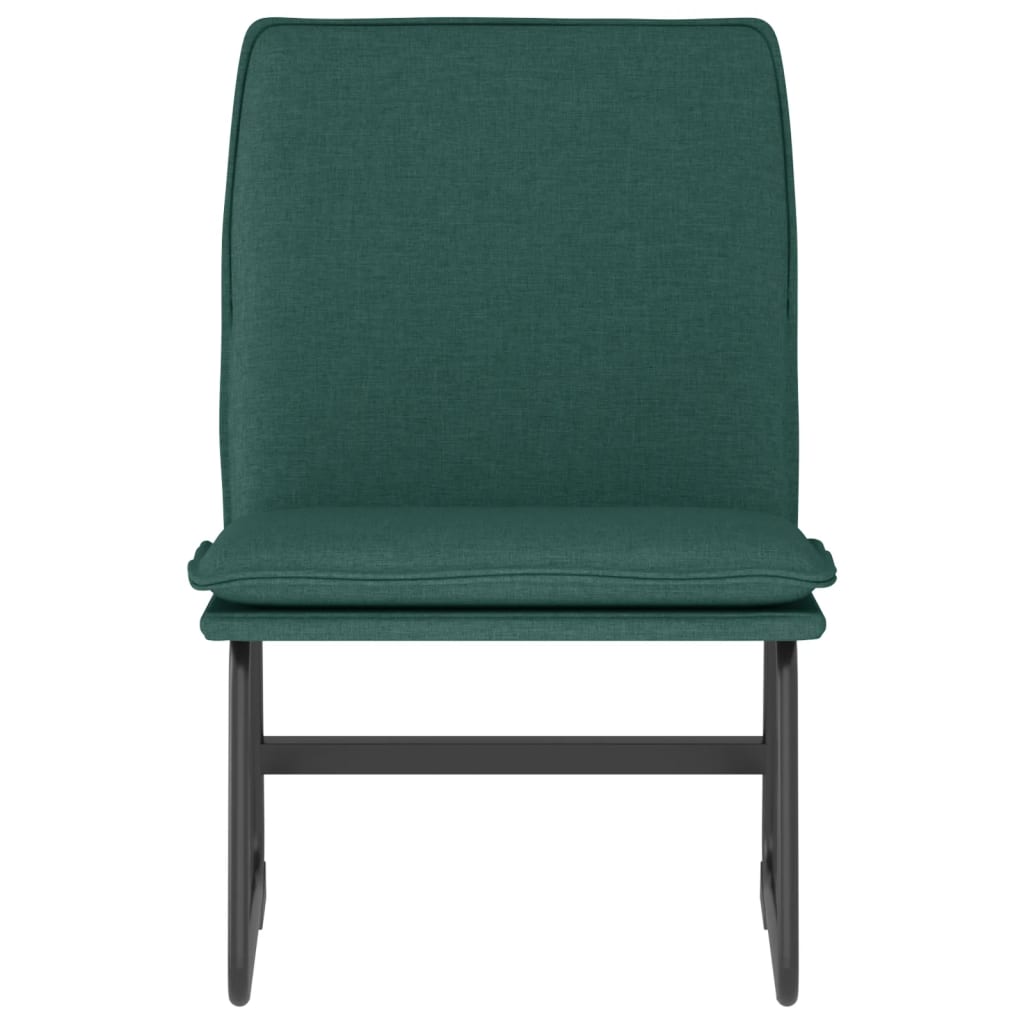 vidaXL Lounge Chair Dark Green 52x75x76 cm Fabric
