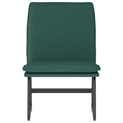 vidaXL Lounge Chair Dark Green 52x75x76 cm Fabric