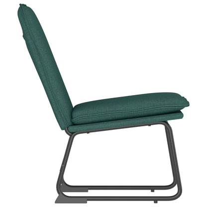 vidaXL Lounge Chair Dark Green 52x75x76 cm Fabric