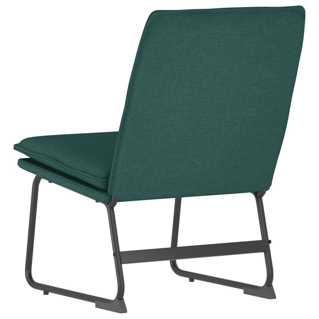 vidaXL Lounge Chair Dark Green 52x75x76 cm Fabric