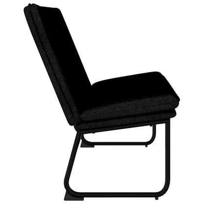 vidaXL Bench Black 100x75x76 cm Fabric
