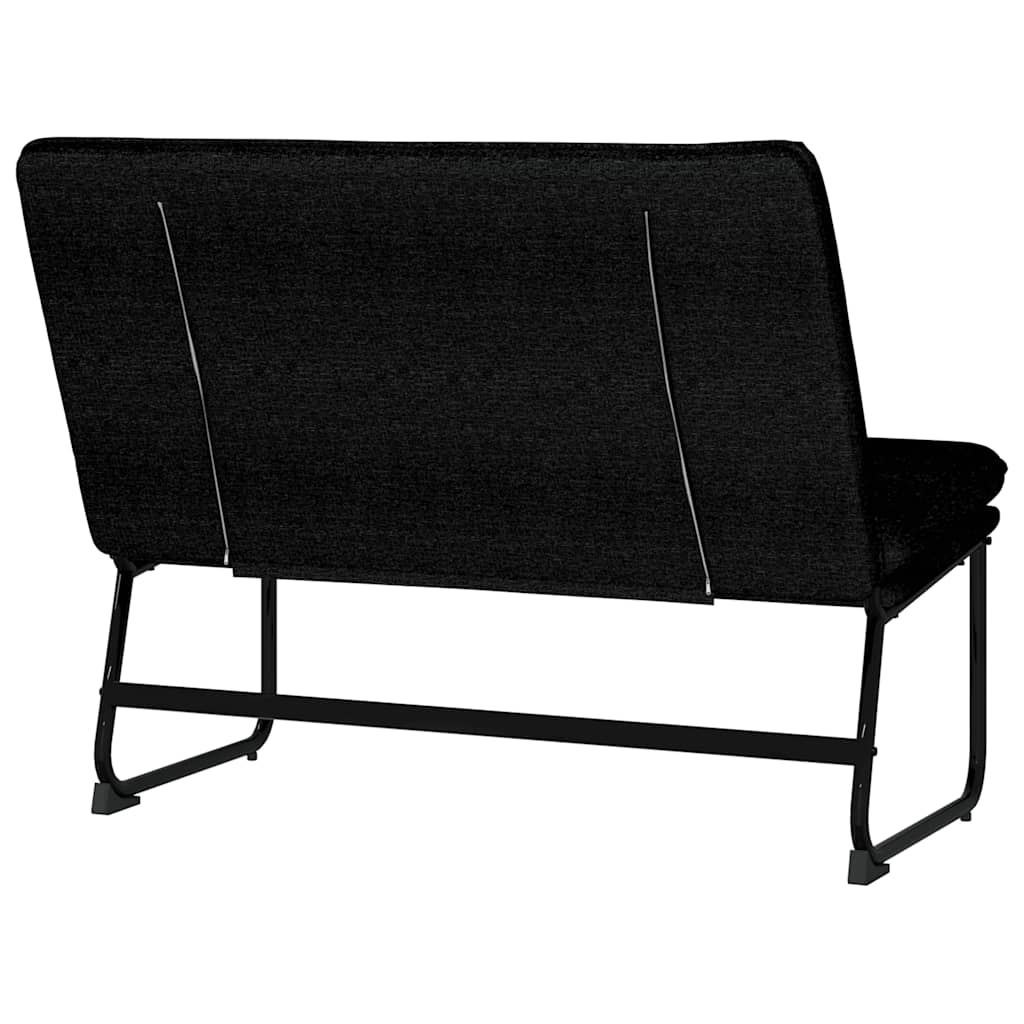 vidaXL Bench Black 100x75x76 cm Fabric