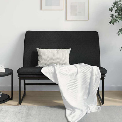 vidaXL Bench Black 100x75x76 cm Fabric