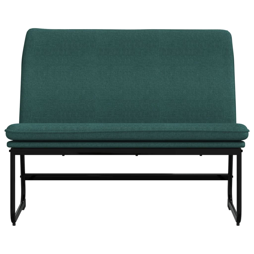 vidaXL Bench Dark Green 100x75x76 cm Fabric