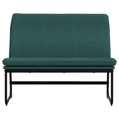 vidaXL Bench Dark Green 100x75x76 cm Fabric